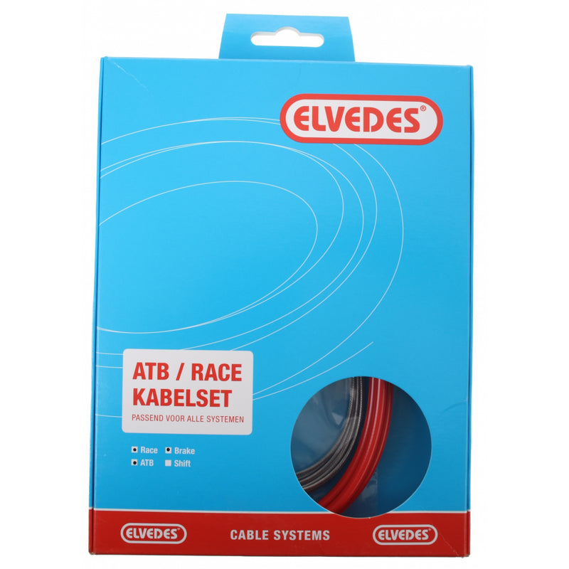 Load image into Gallery viewer, Rem kabelkit Elvedes ATB race compleet - rood (in doosje)