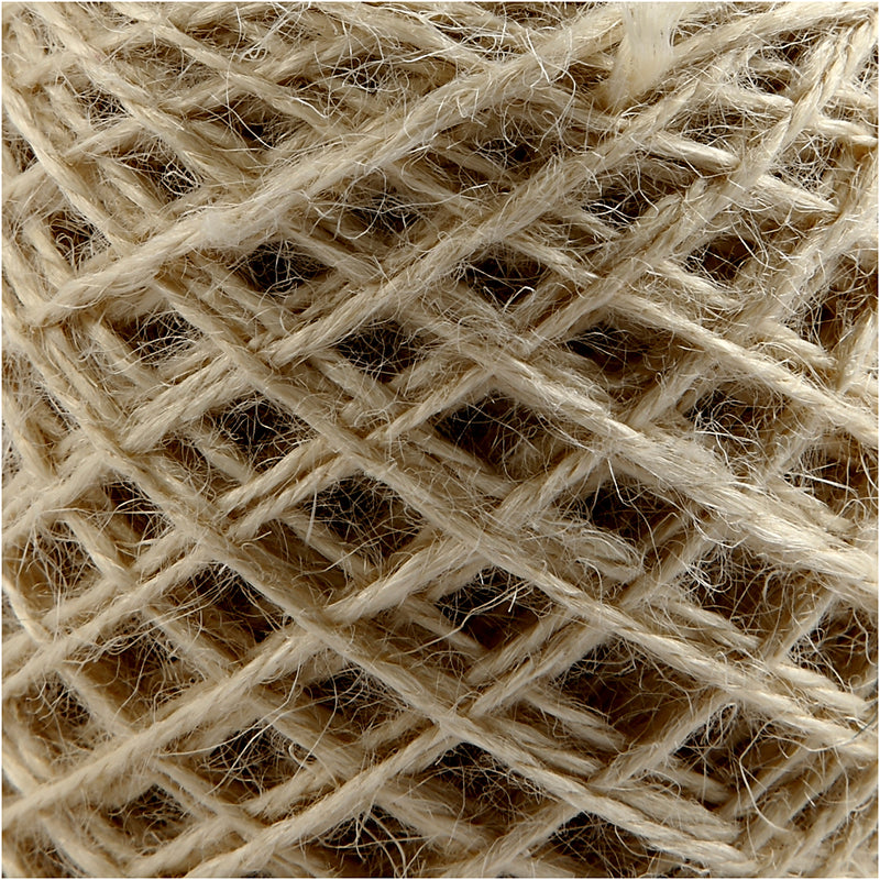 Afbeelding laden in galerijviewer, Https: www.cchobby.nl natuurlijk-hennep-dikte-1-2-mm-naturel-150-m-1-rol