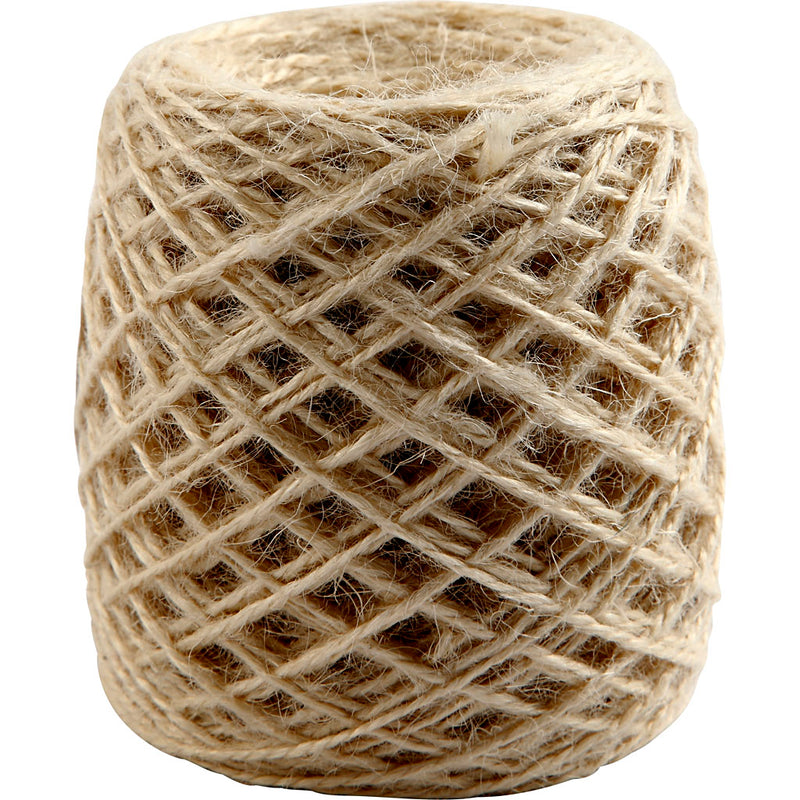Afbeelding laden in galerijviewer, Https: www.cchobby.nl natuurlijk-hennep-dikte-1-2-mm-naturel-150-m-1-rol