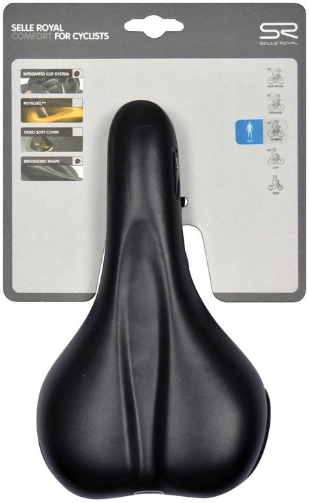 Laden Sie das Bild in Galerie -Viewer, Fietszadel Selle Royal Rio Plus City Men - zwart