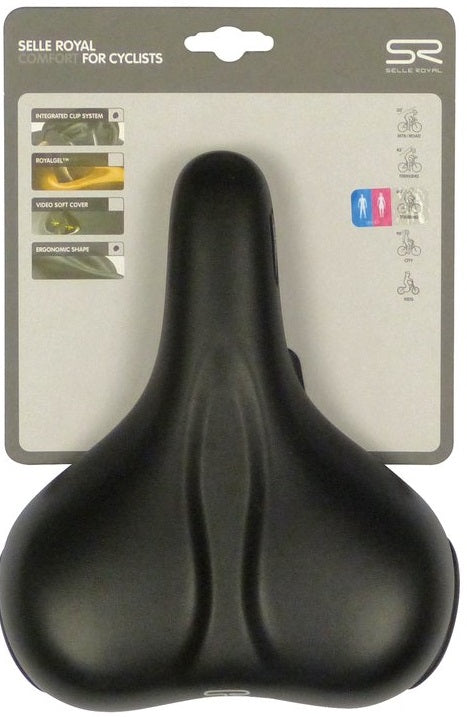Load image into Gallery viewer, Selleroyal fietszadel selle royal rio plus city unisex - zwart