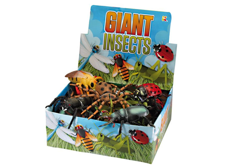 ギャラリービューアに画像をロードする, Grote insecten, 12 assortie. 15 cm. 3+
