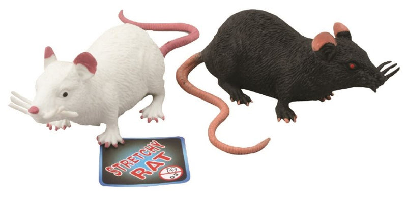 Afbeelding laden in galerijviewer, Stretch rat 18 cm. 2 assortie. 3+