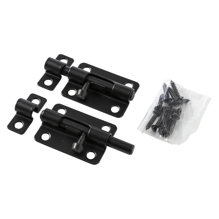Afbeelding laden in galerijviewer, Mack 1071196 - 2 grendels zwart a 55 mm b 20 mm | 6 stuks