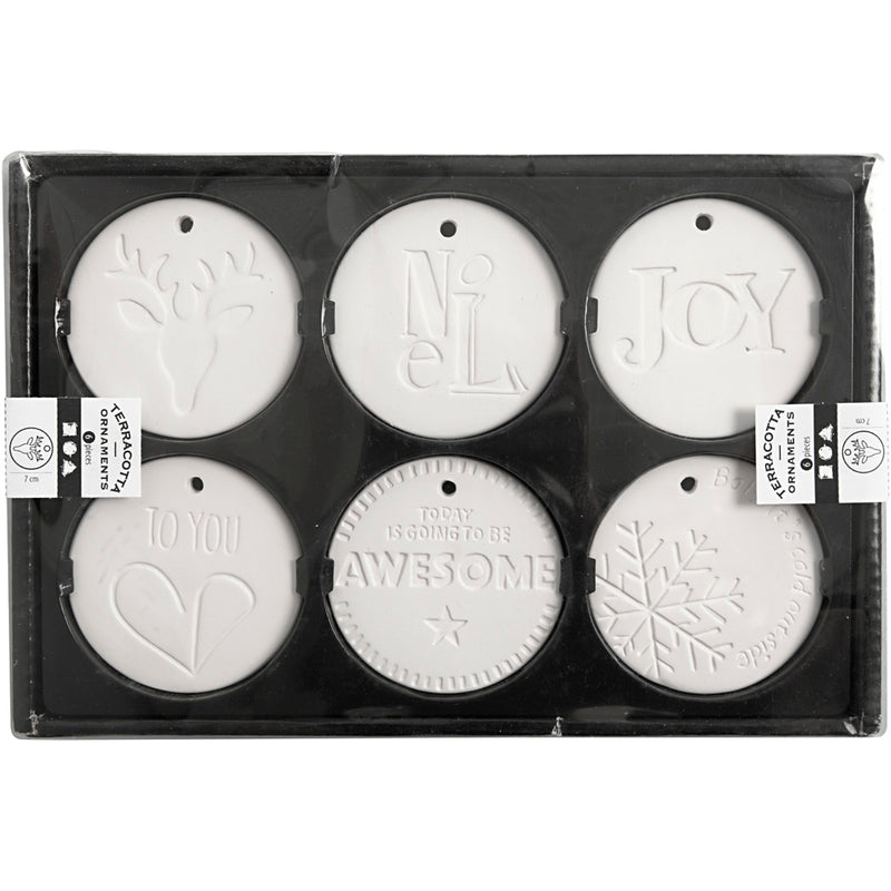 Afbeelding laden in galerijviewer, Https: www.cchobby.nl ornamenten-om-te-hangen-afm-7x7-cm-dikte-0-6-cm-wit-6-stuk-1-doos
