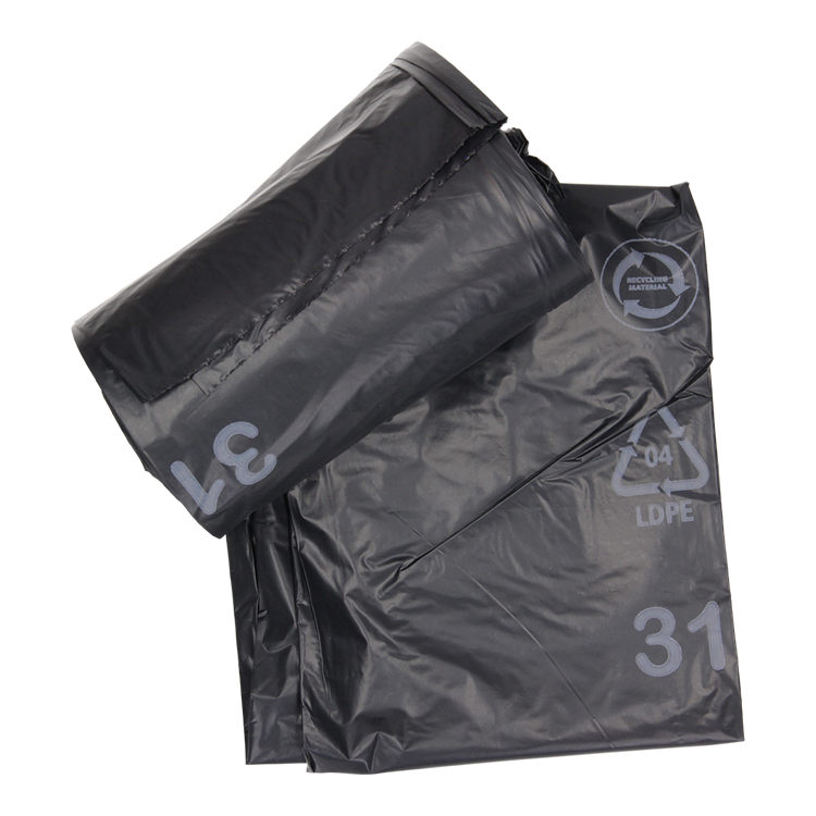 Afbeelding laden in galerijviewer, 1054872 - afvalzak 60l, zwart ldpe 20 st per rol | 15 stuks