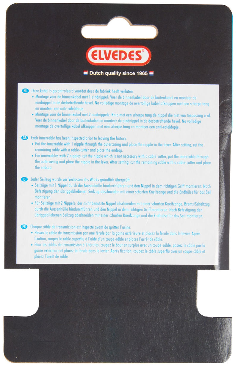 Load image into Gallery viewer, Elvedes schakel binnenkabel rvs 49dr nippel 4x4 doos (50)