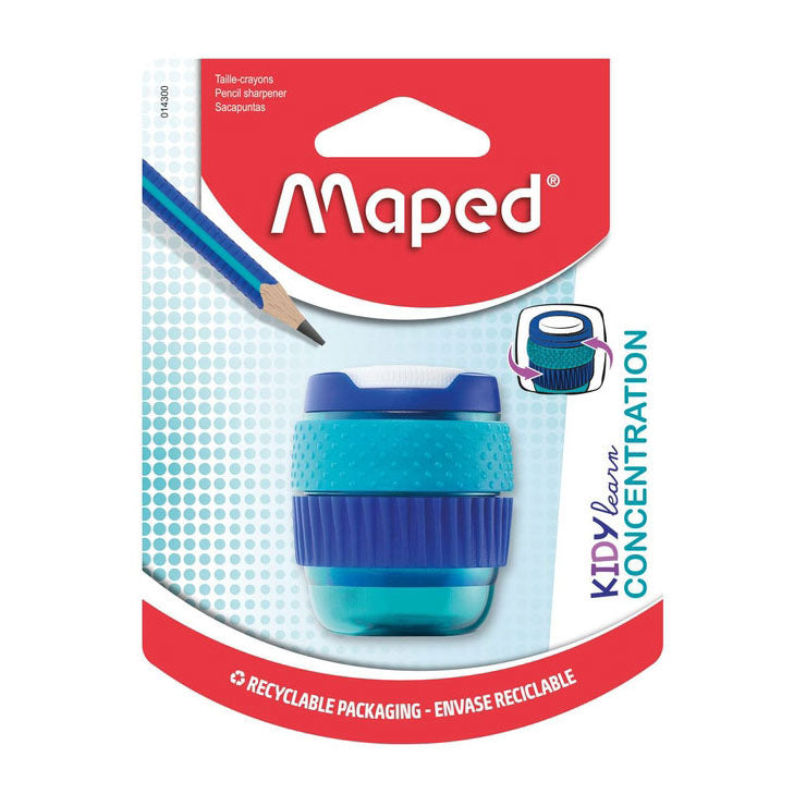 Load image into Gallery viewer, Quantore puntenslijper maped kidy learn concentration 1-gaats blauw