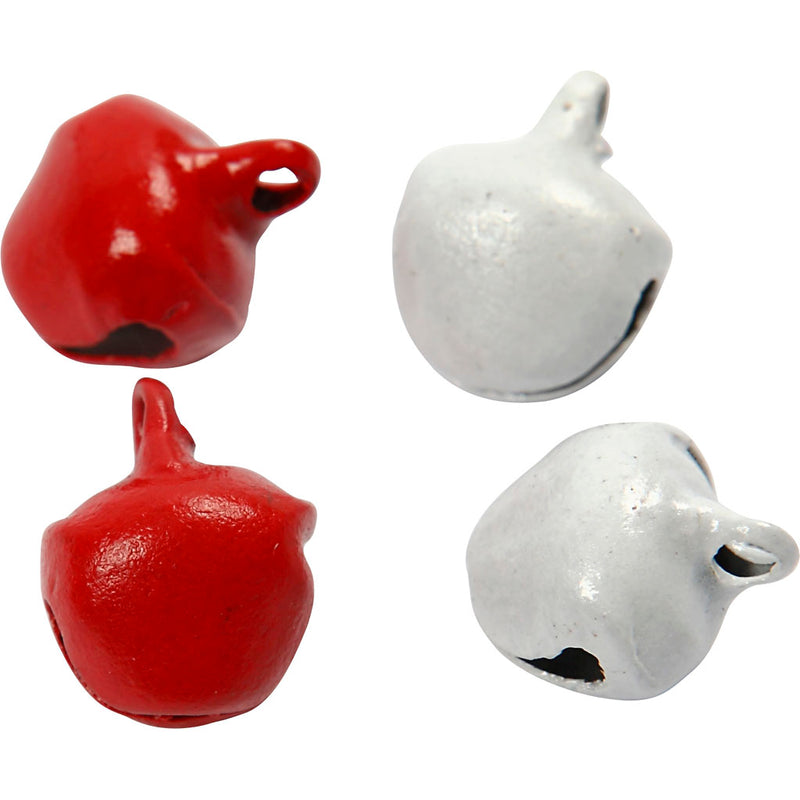 Afbeelding laden in galerijviewer, Https: www.cchobby.nl belletjes-d-8-mm-rood-wit-50-stuk-1-doos
