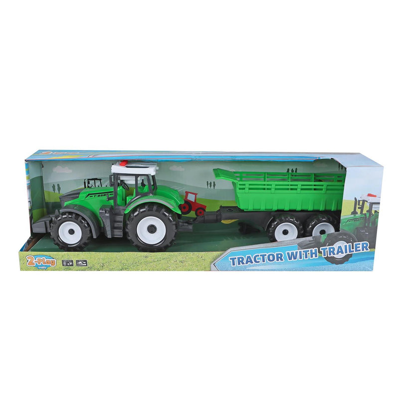 Load image into Gallery viewer, 2-play tractor met aanhanger kiepfunctie