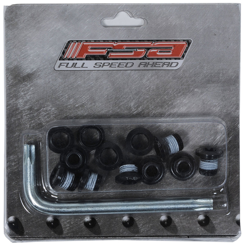 Laden Sie das Bild in Galerie -Viewer, Fsa mtb chainring bolts torx black (12 pieces)