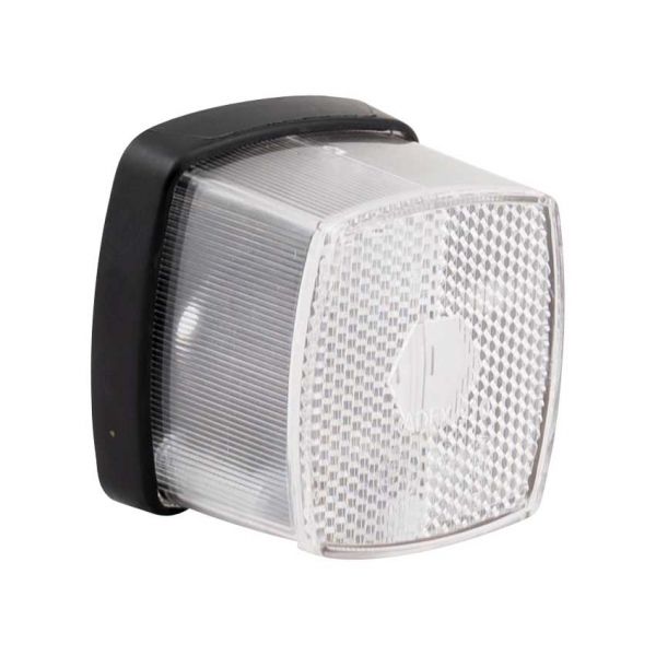 Cargue la imagen en el visor de la galería, Positielamp wit met reflektor
