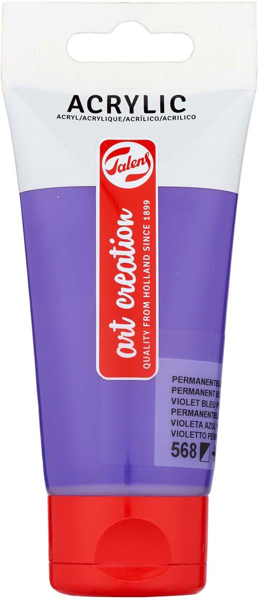 Chargez l'image dans la visionneuse de la galerie, Talens art creation acrylverf tube 75 ml, permanent blauwviolet (568)