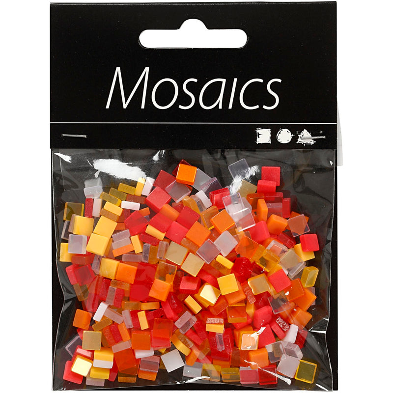 Load image into Gallery viewer, Creativ company https: www.cchobby.nl mini-mozaiek-afm-5x5-mm-dikte-2-mm-rood-oranje-harmonie-25-gr-1-doos
