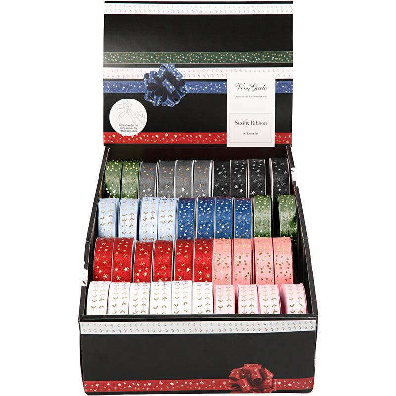 Afbeelding laden in galerijviewer, Https: www.cchobby.nl susifix-lint-b-18-mm-diverse-kleuren-40x5-m-1-doos