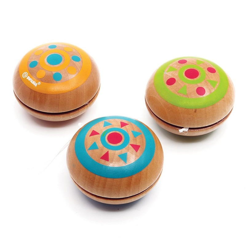 Afbeelding laden in galerijviewer, Houten yo-yo's. 3 assortie. indie. 6+