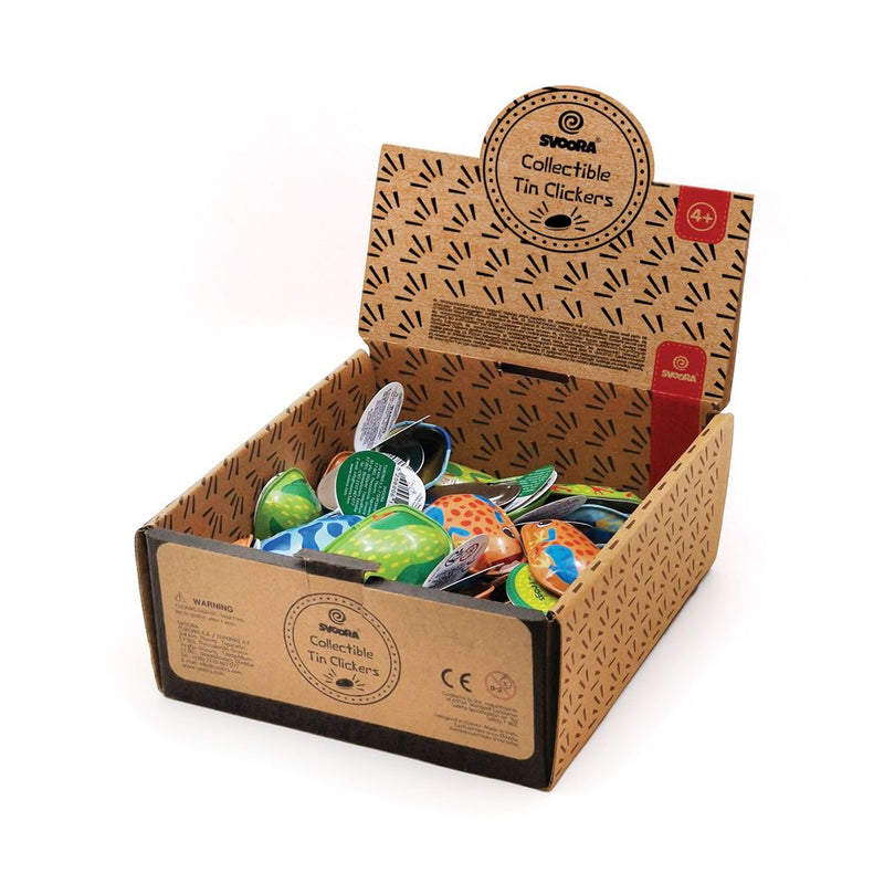 Afbeelding laden in galerijviewer, Dsp. mini retro tin clickers kikkers. 36