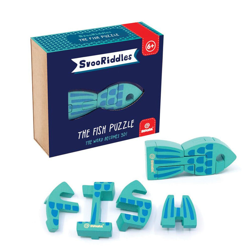 Afbeelding laden in galerijviewer, Svooriddles de vis puzzel. 6+