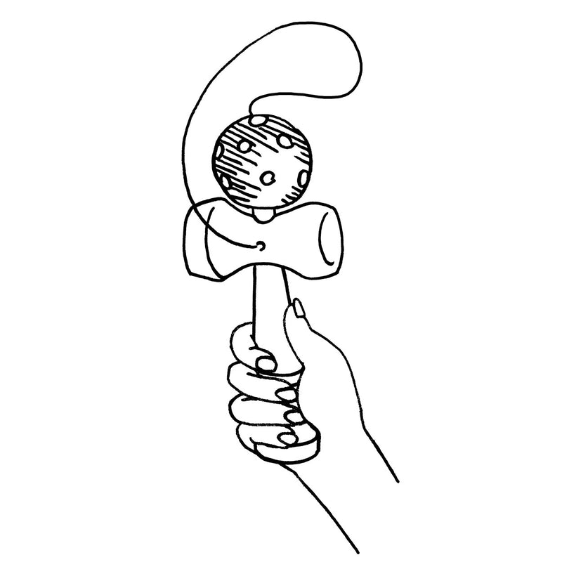 Afbeelding laden in galerijviewer, Goki kendama rood. 17 cm. 4+