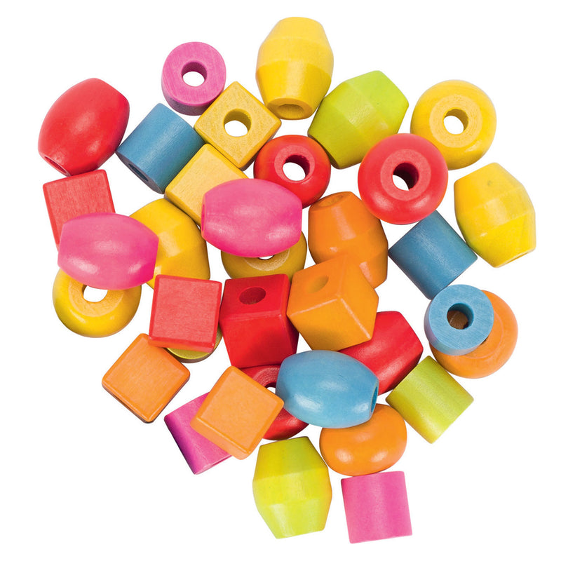 Load image into Gallery viewer, Goki Houten Kralenset, 45st.