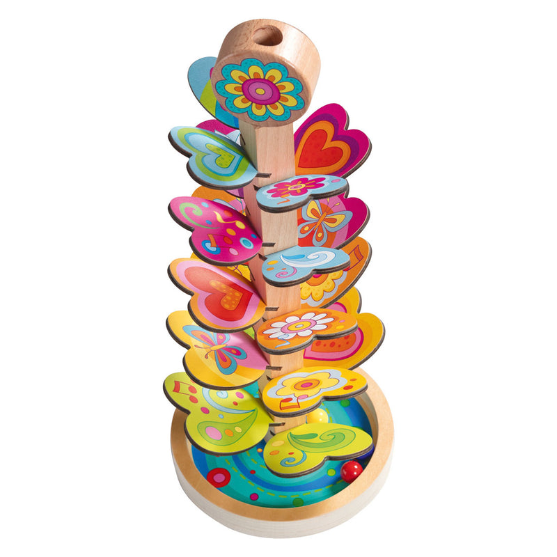 Afbeelding laden in galerijviewer, Goki knikkerspel geluidswaterval kleurrijk speelgoed voor kinderen.