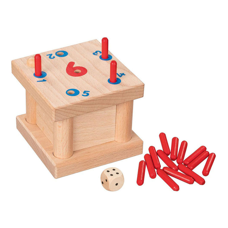 Afbeelding laden in galerijviewer, Goki houten tricky 6 pinnen spel