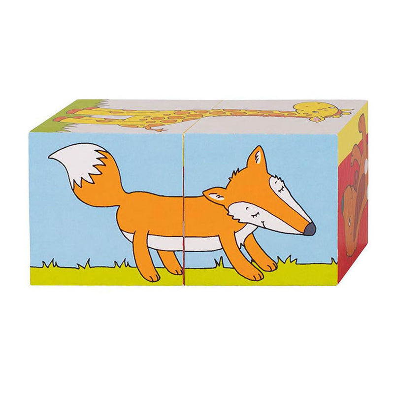 Load image into Gallery viewer, Goki houten blokpuzzel dieren, 2st.
