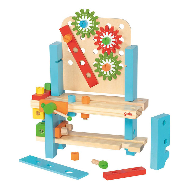 Load image into Gallery viewer, Goki mijn eerste houten werkbank, 57dlg.