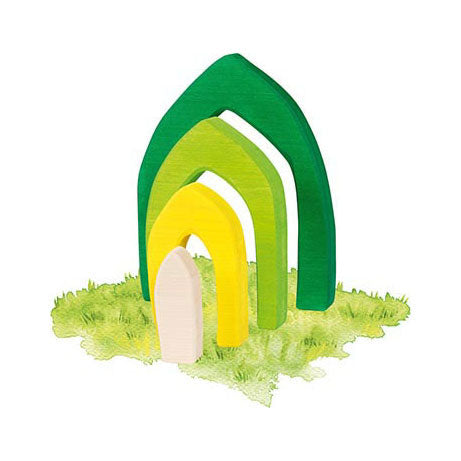 Load image into Gallery viewer, Goki houten bouwstenen vier seizoenen, 25dlg.