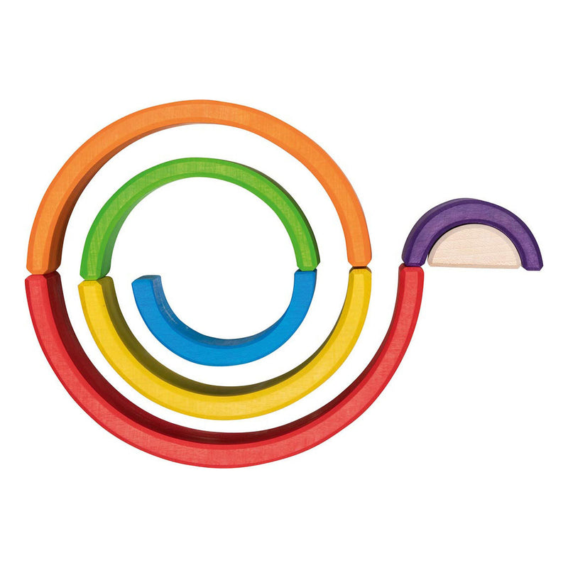 Load image into Gallery viewer, Goki houten bouwblokken regenboog, 5dlg.