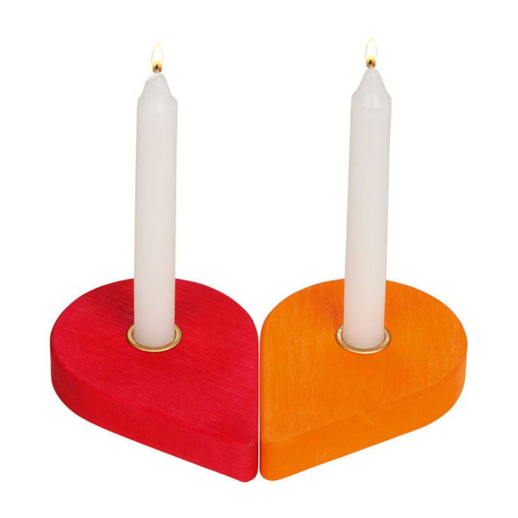 Afbeelding laden in galerijviewer, Goki houten verjaardagskrans kandelaars, 6dlg.