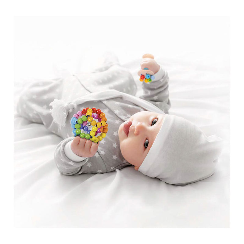 Load image into Gallery viewer, Goki houten grijpring bal regenboog