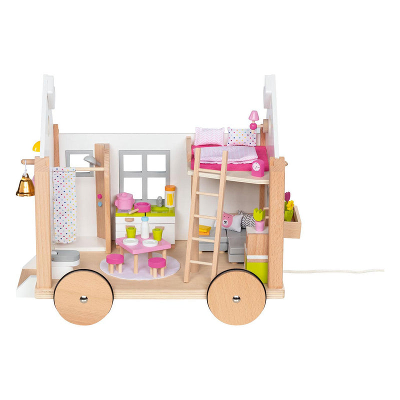 Afbeelding laden in galerijviewer, Goki houten poppenhuis tiny house hygge
