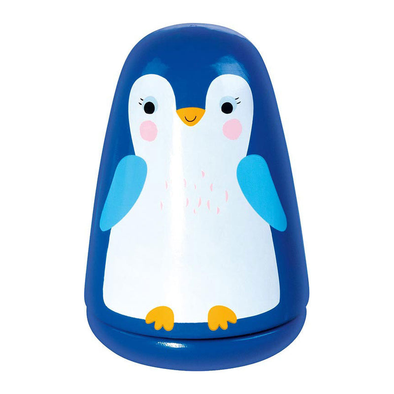 Load image into Gallery viewer, Goki houten muziekdoos kleine pinguin goede nacht