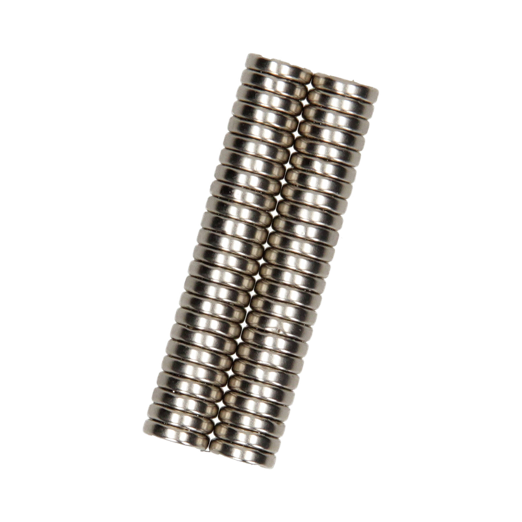 Afbeelding laden in galerijviewer, Mack 1076871 - schijfmagneten neodymium 8mm*2mm (n35) - zilver 50st | 4 stuks