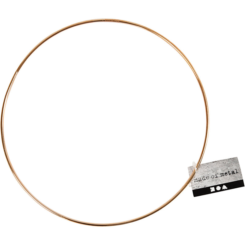 Load image into Gallery viewer, Creativ company metalen draadring goud, 20cm
