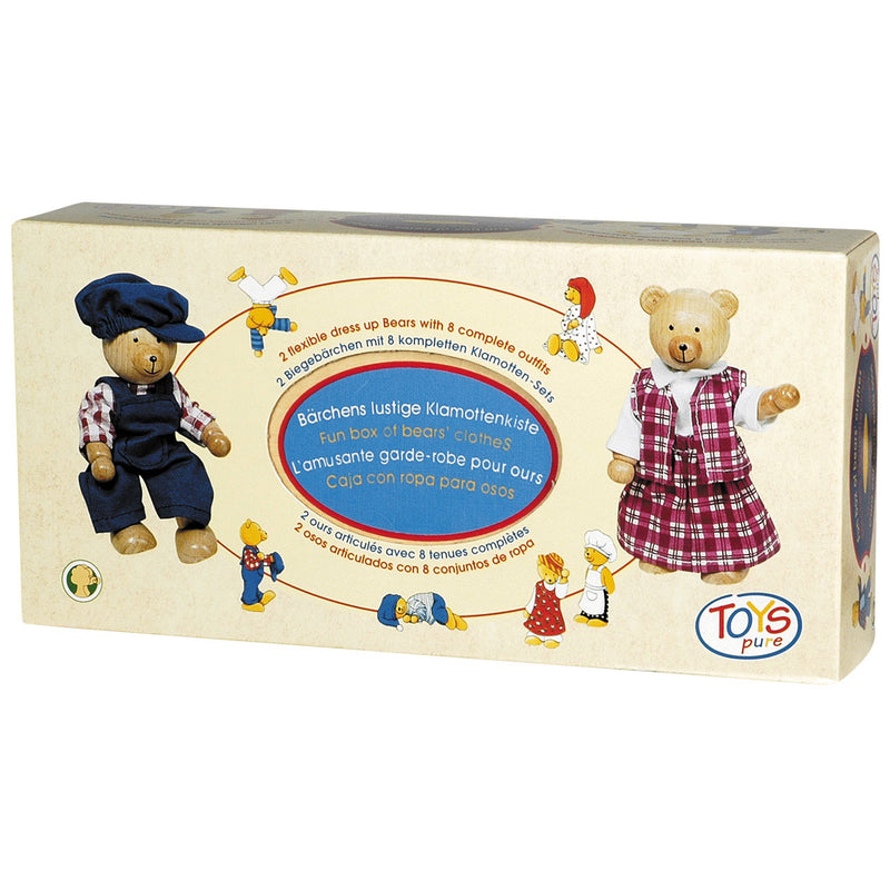Afbeelding laden in galerijviewer, Goki poppenhuis berenpopjes + kleding