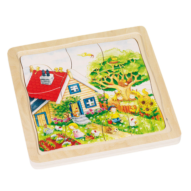 Afbeelding laden in galerijviewer, Goki 4-lagen puzzel seizoenen, 54st.