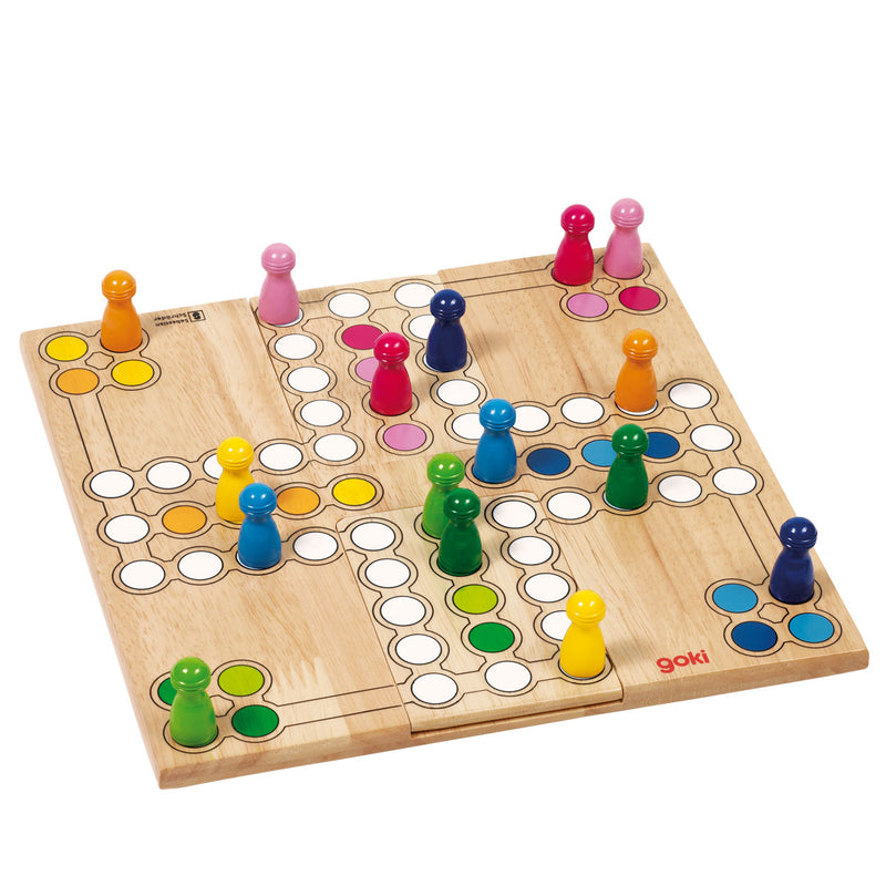 Afbeelding laden in galerijviewer, Goki houten ludo spel - variabel