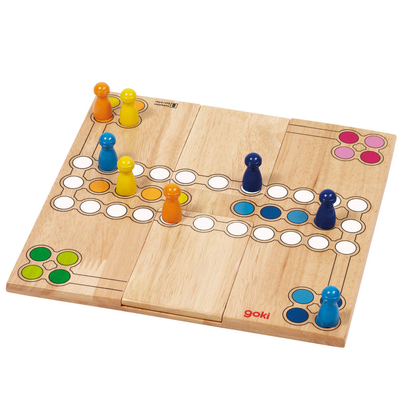 Afbeelding laden in galerijviewer, Goki houten ludo spel - variabel