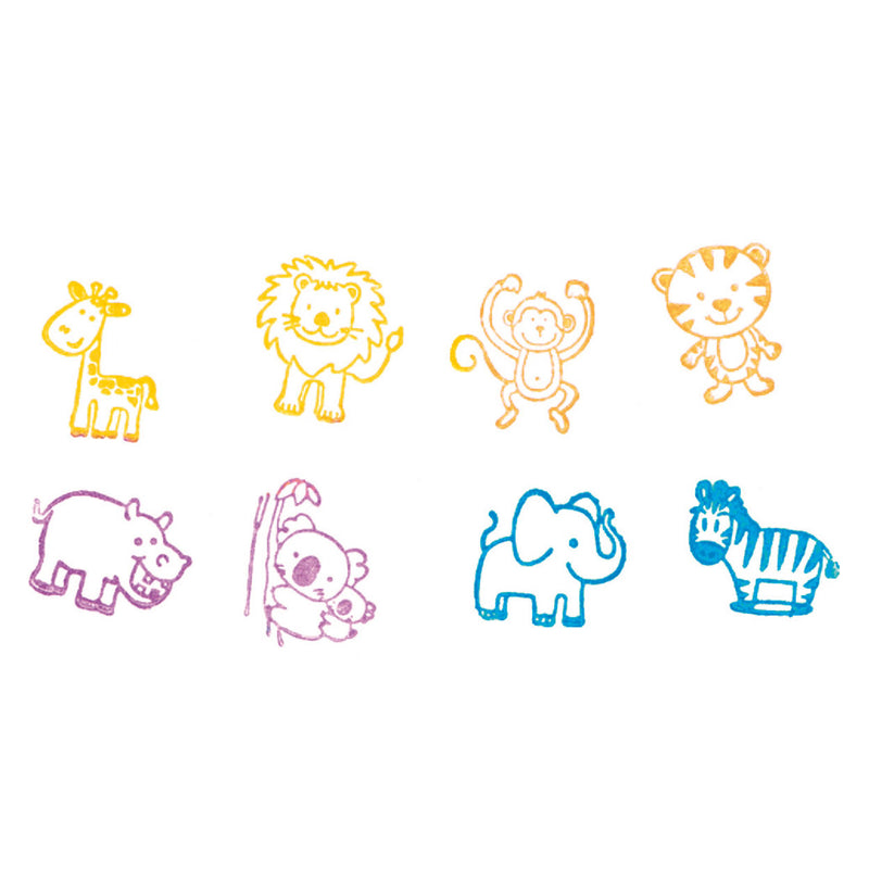 Load image into Gallery viewer, Goki houten stempelset - wilde dieren