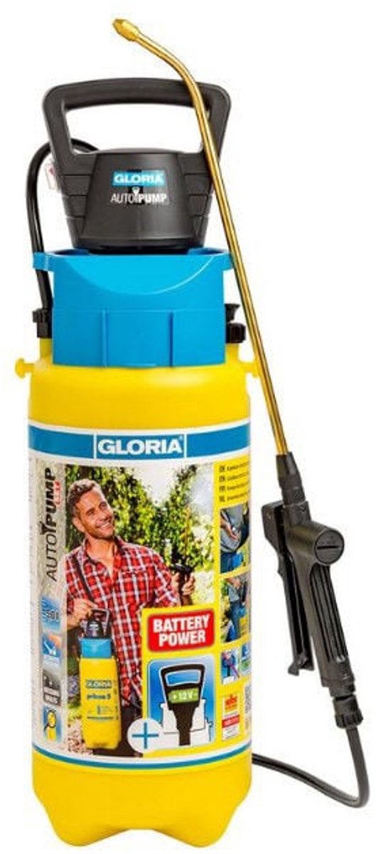 ギャラリービューアに画像をロードする, Gloria haus und garten 000091.0000 prima 5 comfort drukspuit 5 l compressoraansluiting, spiraalslang