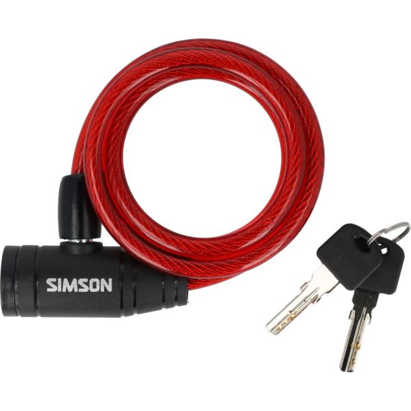 Afbeelding laden in galerijviewer, Simson spiraalkabelslot kinder 8mm x 90cm