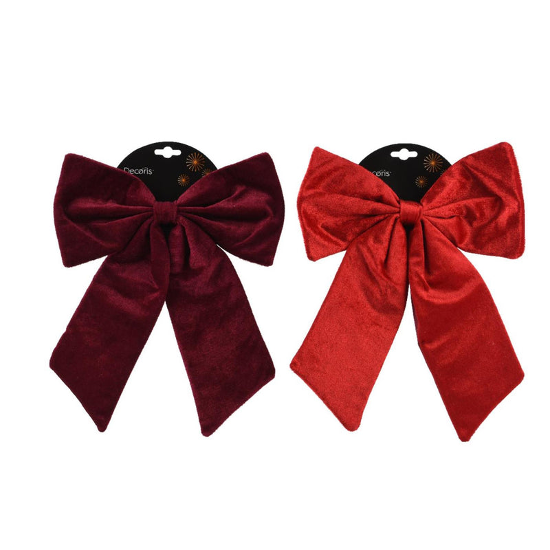 Cargue la imagen en el visor de la galería, Decoris strik rood bordeaux 30x35cm 2 assorti
