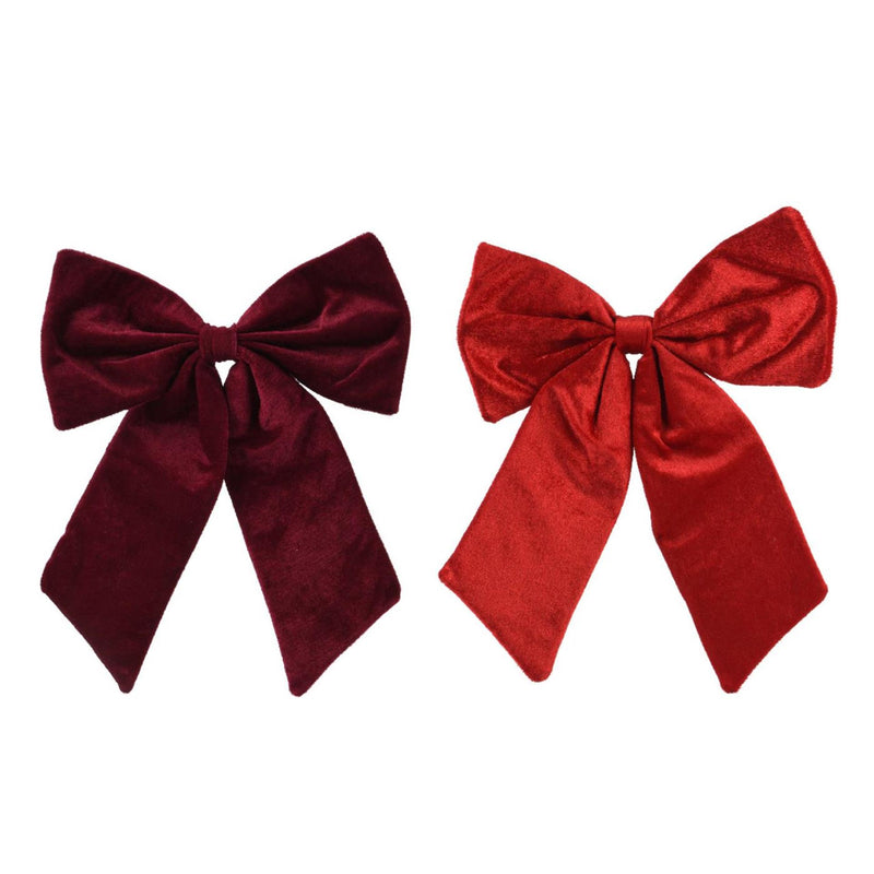 Cargue la imagen en el visor de la galería, Decoris strik rood bordeaux 30x35cm 2 assorti