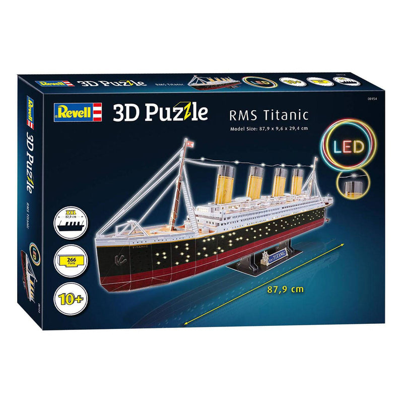 Load image into Gallery viewer, Revell 3d puzzel bouwpakket - rms titanic led edition 266st.