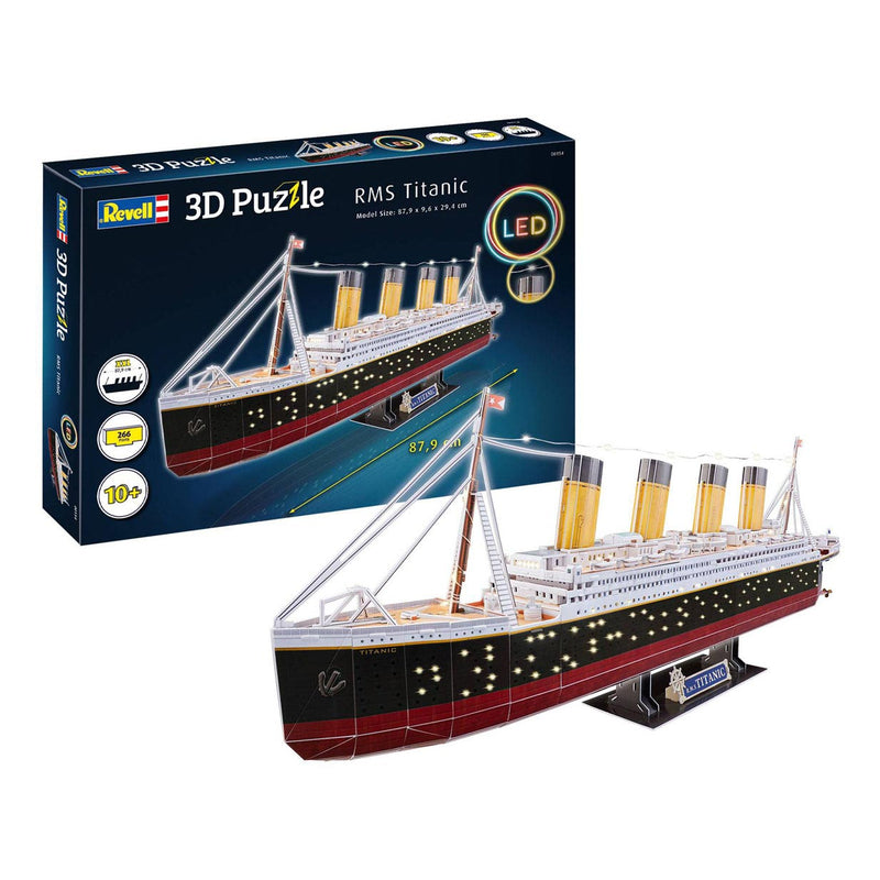 Load image into Gallery viewer, Revell 3d puzzel bouwpakket - rms titanic led edition 266st.