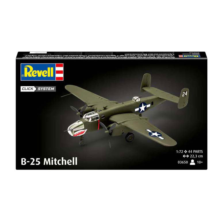 Afbeelding laden in galerijviewer, Revell modelbouwpakket militaire voertuigen - 03650 b-25 mitchell easy-click-system plastic - 1:72 - modelbouw