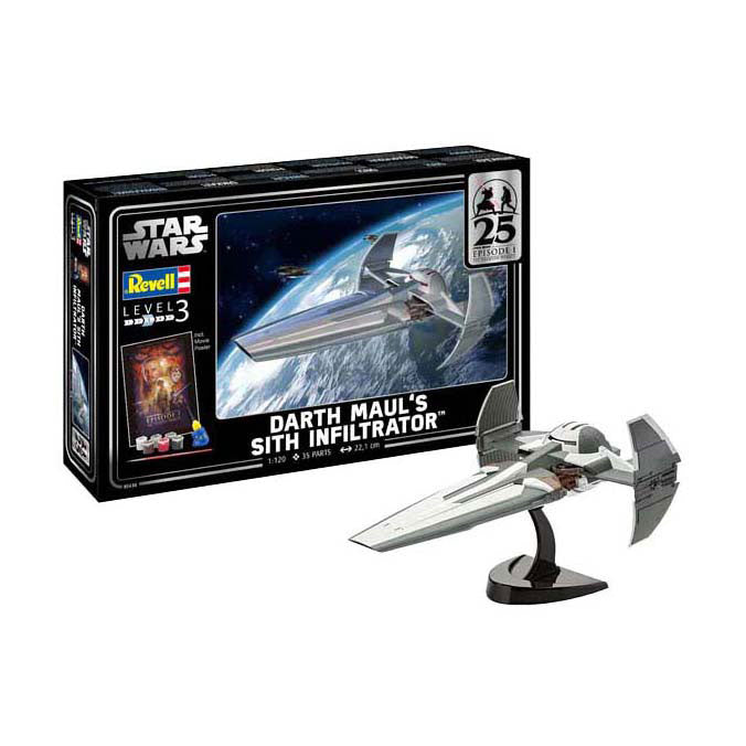 Afbeelding laden in galerijviewer, Revell modelbouwpakket star wars - darth mauls sith infiltrator 1:120 - 35dlg.