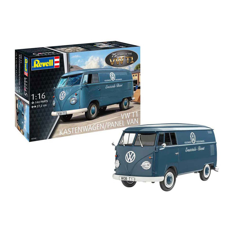 Load image into Gallery viewer, Revell modelbouwpakket - vw t1 panel van - 75 years vw t1 1:16 - 144dlg.